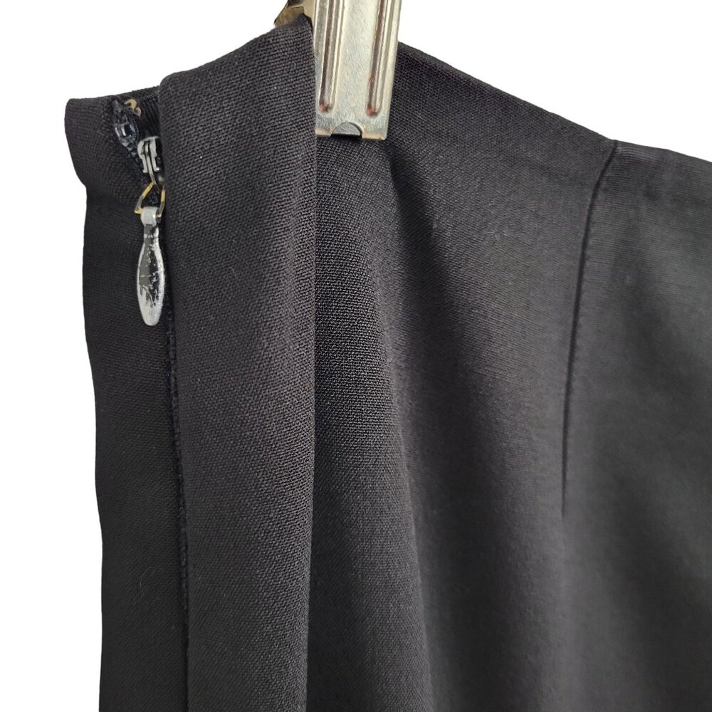 Ralph Lauren Womens Black Label Sz 12 Pants Career Flat Front Side Zip Wide Leg - Picture 10 of 10